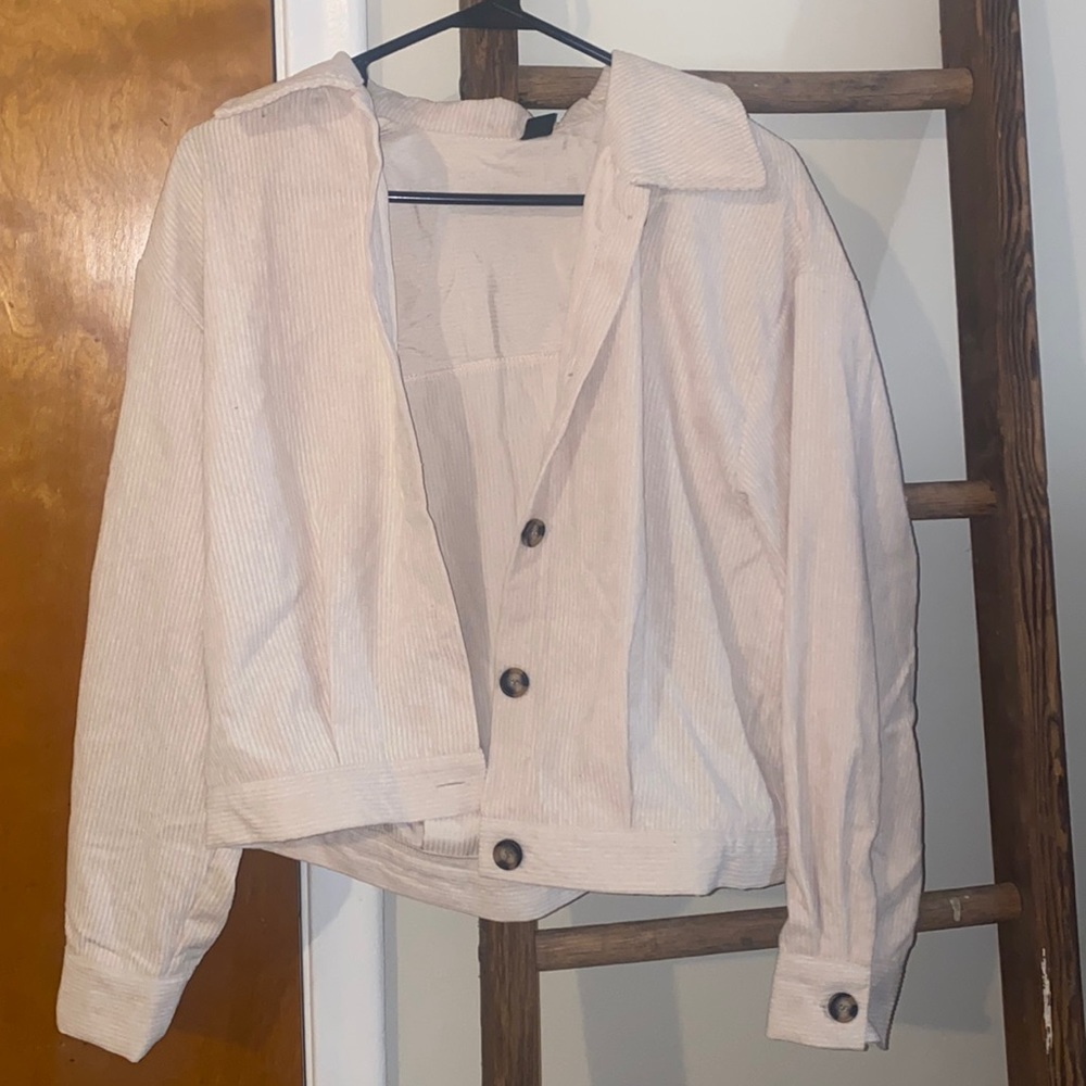 Off white corduroy jacket